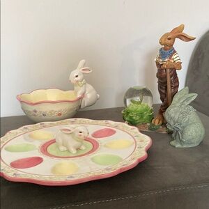 Bunny Serving pieces and decor